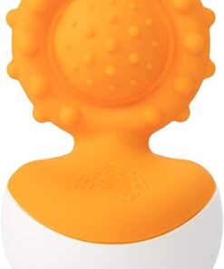 edukaciniai zaislai. Lavinamieji zaislai. FatBrainToys . Kūdikio žaislas „Dimpl Wobbl“ (oranžinis)