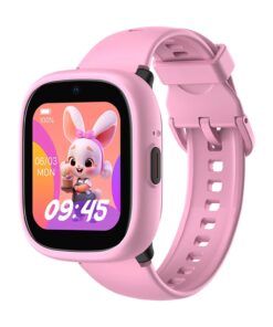 Išmanusis laikrodis vaikams LAGENIO K3 – angliškas meniu, GPS sekimas, rožinis + dovana violetinė apyrankė