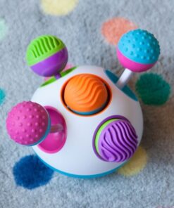 edukaciniai zaislai. Lavinamieji zaislai. FatBrainToys . Lavinamasis sensorinis žaislas „Klickity“