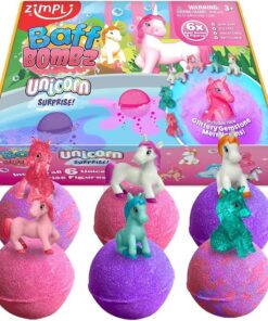 Kolekcinių vonios bombų rinkinys „Vienaragio staigmena“, 6 vnt. (600 g)