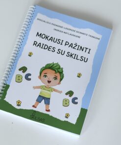 Lavinamoji knyga „Mokausi pažinti raides su Skilsu“