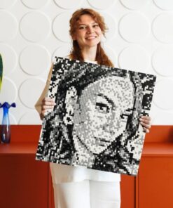 „MixBricks“ nuotraukų konstruktorius – personalizuota pikselių mozaika (51x51 cm, 5800 detalių)