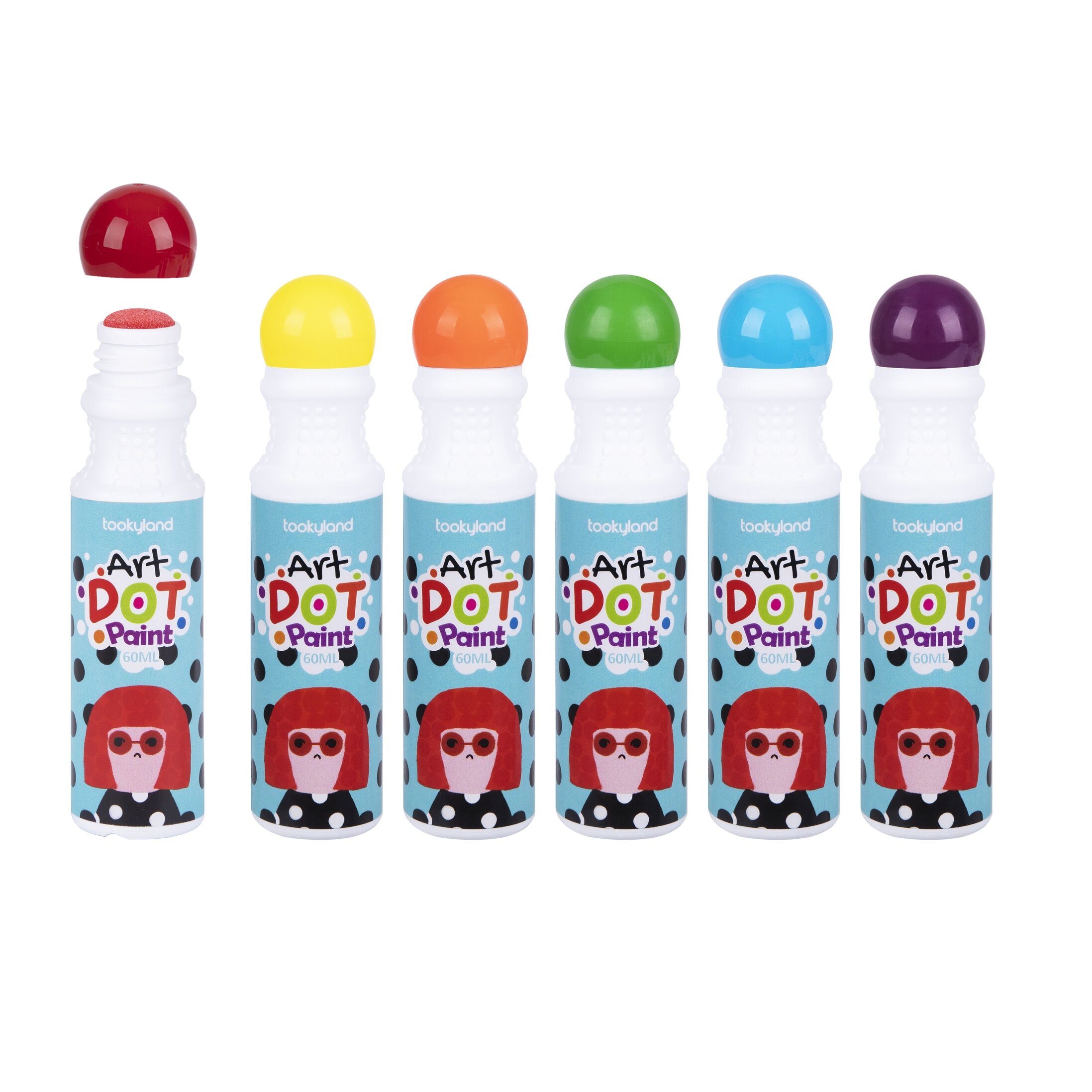 Tookyland kūrybinis išplaunamų 6 taškinių markerių rinkinys su 2 spalvinimo knygelėmis ir 12 medinių antspaudų (LT299) 4 Tookyland kūrybinis išplaunamų 6 taškinių markerių rinkinys su 2 spalvinimo knygelėmis ir 12 medinių antspaudų (LT299) - Image 2