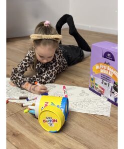 Alternative view of Tookyland kūrybinis piešimo rinkinys su 24 markeriais, 24 išplaunamomis kreidelėmis ir 6 m spalvinimo rulonu (LT302)