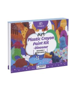Tookyland kūrybinis 12 vaškinių kreidelių rinkinys „Dinozaurai“ su spalvinimo knygele (LT304)