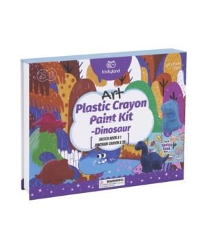 Tookyland kūrybinis 12 vaškinių kreidelių rinkinys „Dinozaurai“ su spalvinimo knygele (LT304) 1 tookyland kurybinis vaskiniu kreideliu rinkinys dinozaurai su piesimo knygele lt304 9 1