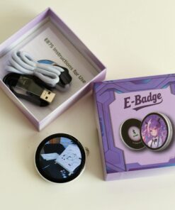 Išmanusis elektroninis ženkliukas su spalvotu IPS ekranu (juodas)