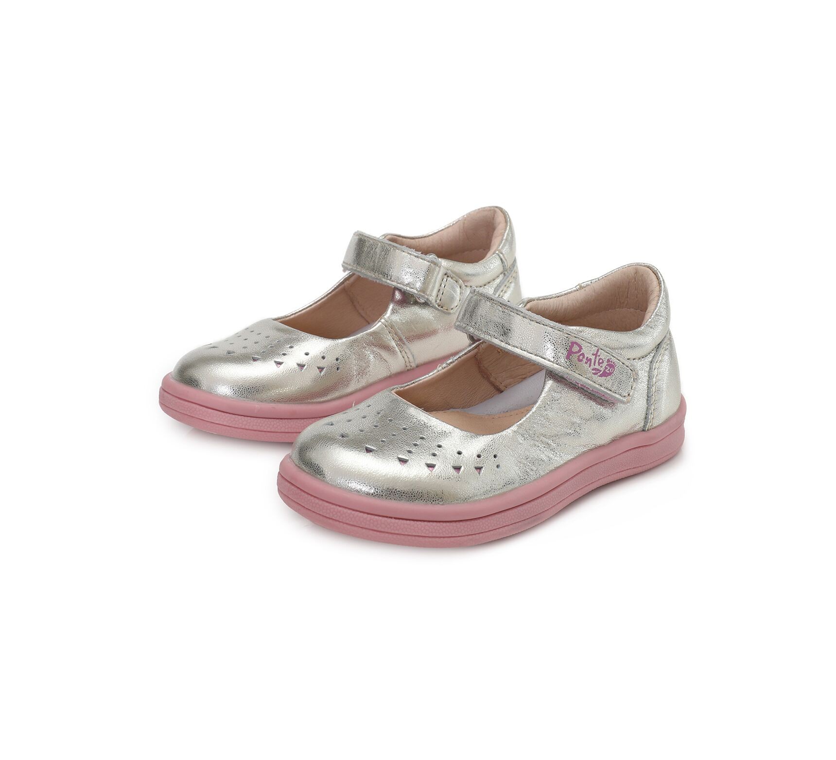 Ponte20 Sidabriniai batai 22-27 DA031389. Batai vaikams 4 Ponte20 Sidabriniai batai 22-27 DA031389. Batai vaikams. Tvirtas užkulnis