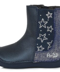 Ponte20 Tamsiai mėlyni batai su pašiltinimu 24-29 d. DA031715. Batai vaikams. Tvirtas užkulnis