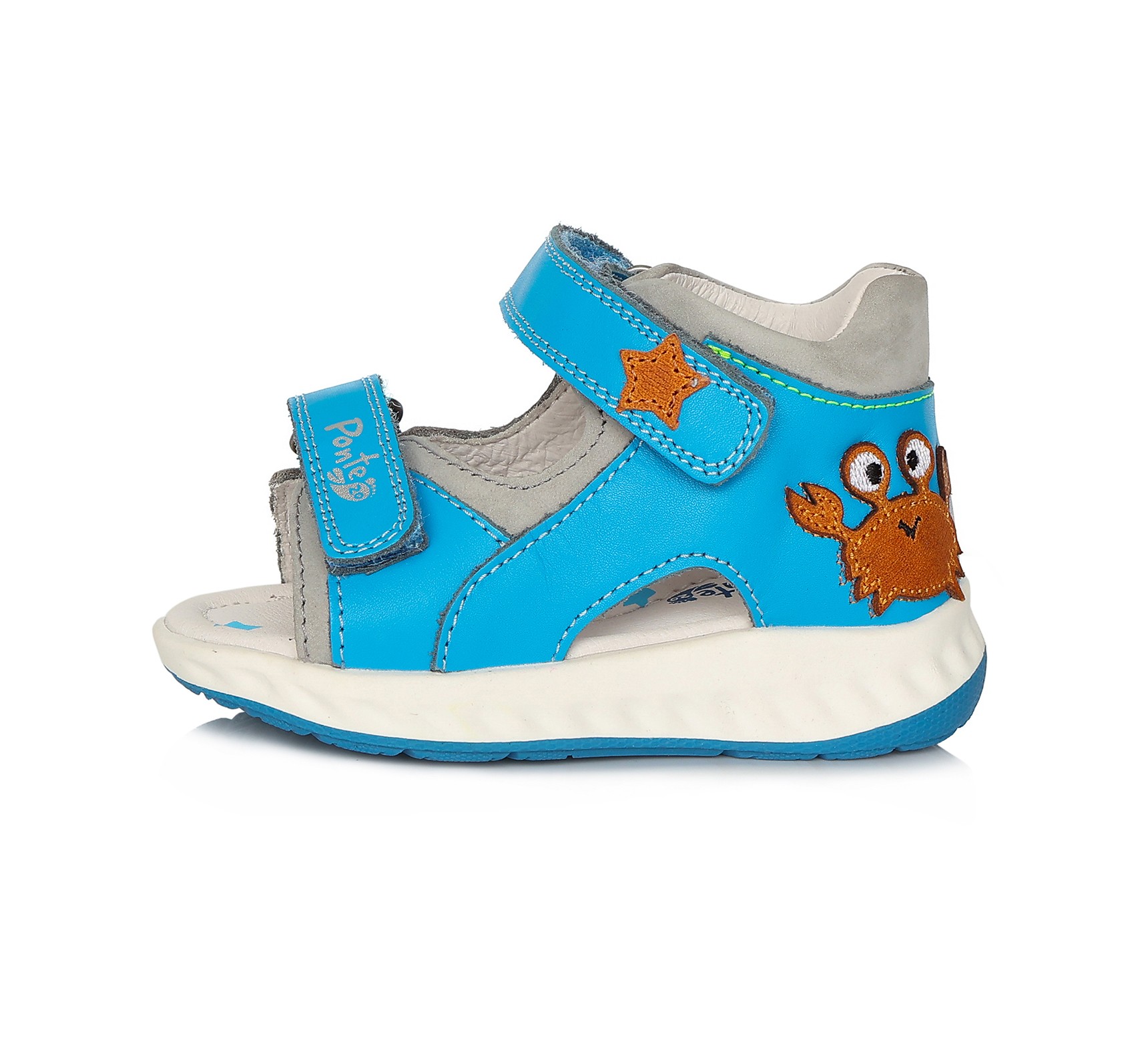 Ponte20 Šviesiai mėlynos basutės 22-27 d. DA051760A. Batai vaikams 3 Ponte20 Šviesiai mėlynos basutės 22-27 d. DA051760A. Batai vaikams. Tvirtas užkulnis