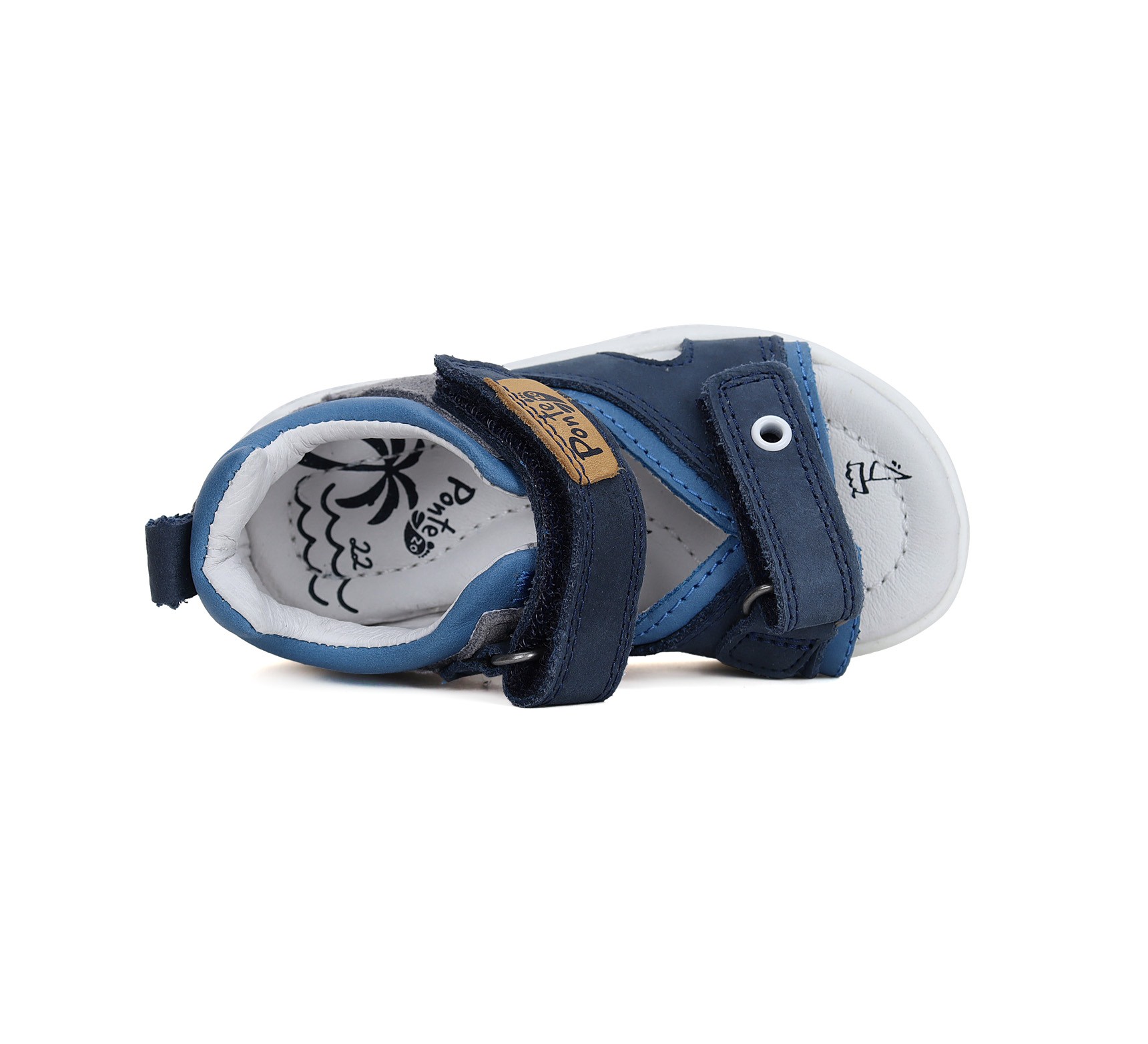 Ponte20 Mėlynos basutės 22-27 d. DA05-4-1300. Batai vaikams 6 Ponte20 Mėlynos basutės 22-27 d. DA05-4-1300. Batai vaikams. Tvirtas užkulnis