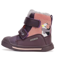 Ponte20 Violetiniai batai su vilna 22-27 d. DA07-4-2845A. Batai vaikams. Tvirtas užkulnis