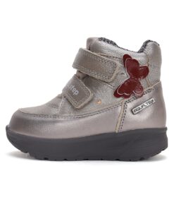 batukai vaikams D.D.Step (Vengrija)  LED sidabriniai vandeniui atsparūs batai 22-27 d. P083-42591A