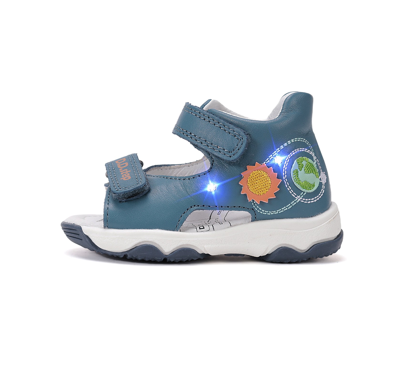 Mėlynos LED basutės 21-25 d. G064-61462. D.D.Step (Vengrija). Batai vaikams 4 batukai vaikams D.D.Step (Vengrija) Mėlynos LED basutės 21-25 d. G064-61462