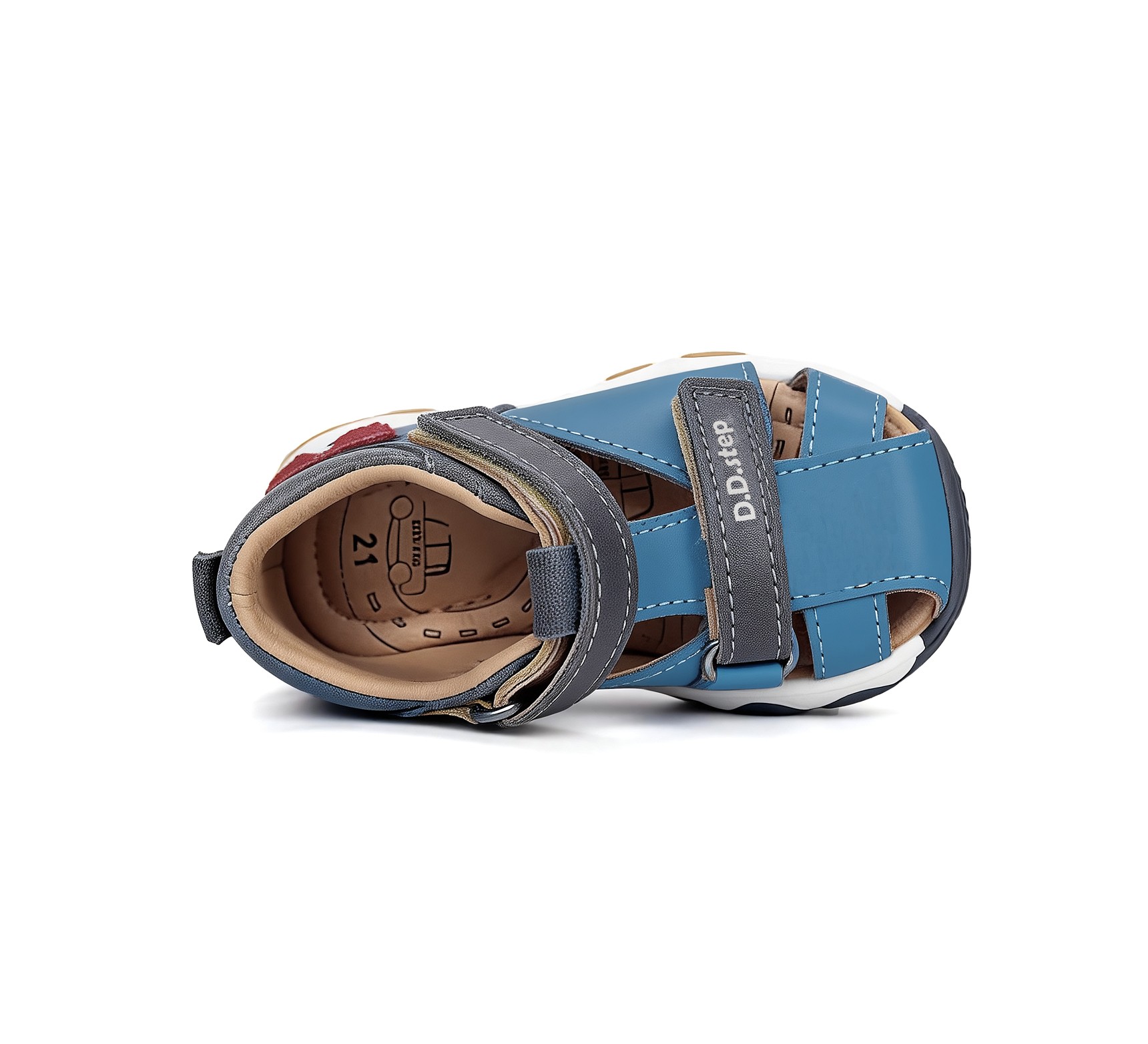 Mėlynos basutės 20-25 d. G064-61909B. D.D.Step (Vengrija). Batai vaikams 6 batukai vaikams D.D.Step (Vengrija) Mėlynos basutės 20-25 d. G064-61909B