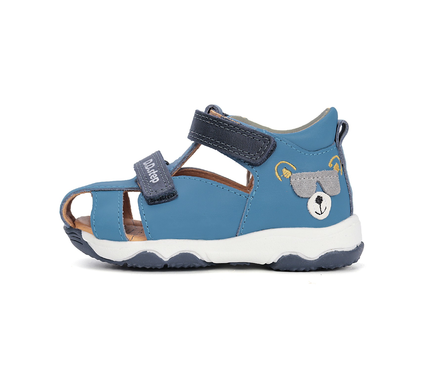 Mėlynos basutės 20-25 d. G064-61909B. D.D.Step (Vengrija). Batai vaikams 3 batukai vaikams D.D.Step (Vengrija) Mėlynos basutės 20-25 d. G064-61909B