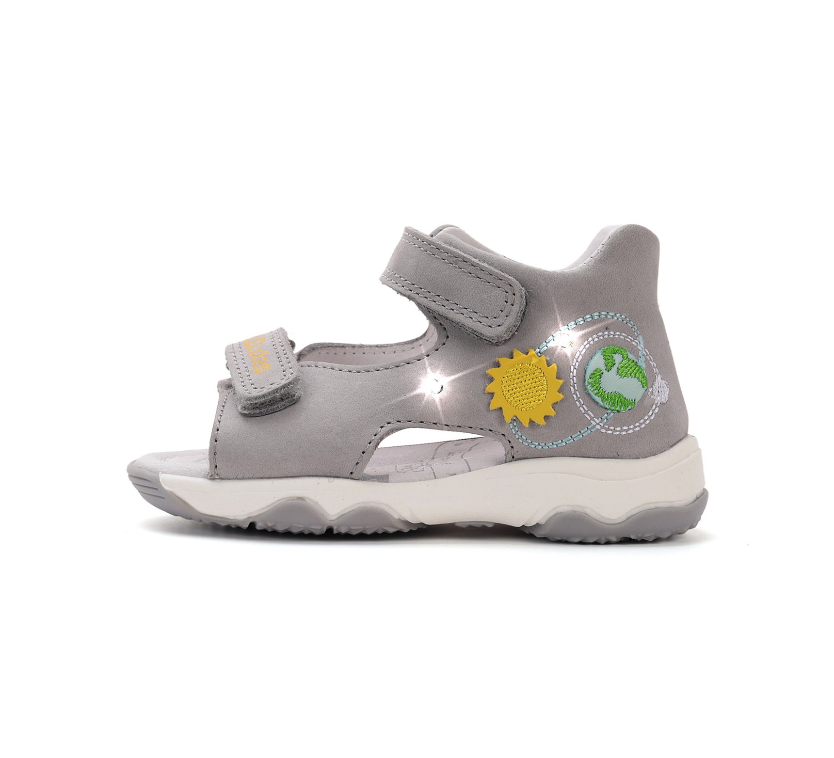 Pilkos LED basutės 21-25 d. G064-61462A. D.D.Step (Vengrija). Batai vaikams 4 batukai vaikams D.D.Step (Vengrija) Pilkos LED basutės 21-25 d. G064-61462A