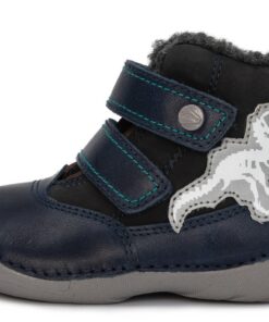 batukai vaikams D.D.Step (Vengrija)  Tamsiai mėlyni batai su pašiltinimu 20-24 d. 015188B