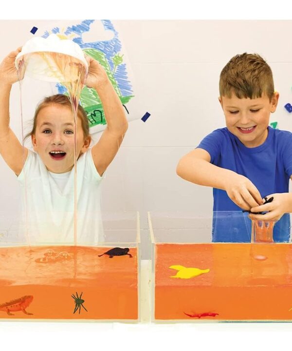 Alternative view of Zimpli Kids Slime Baff Orange & Aqua Glitter 300 g – spalvingas slime vonios žaidimas vaikams, 4 pakuotės