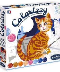 edukaciniai zaislai. Lavinamieji zaislai. SentoSphere . Kūrybinis tapybos pagal skaičius rinkinys „Colorizzy Katės”
