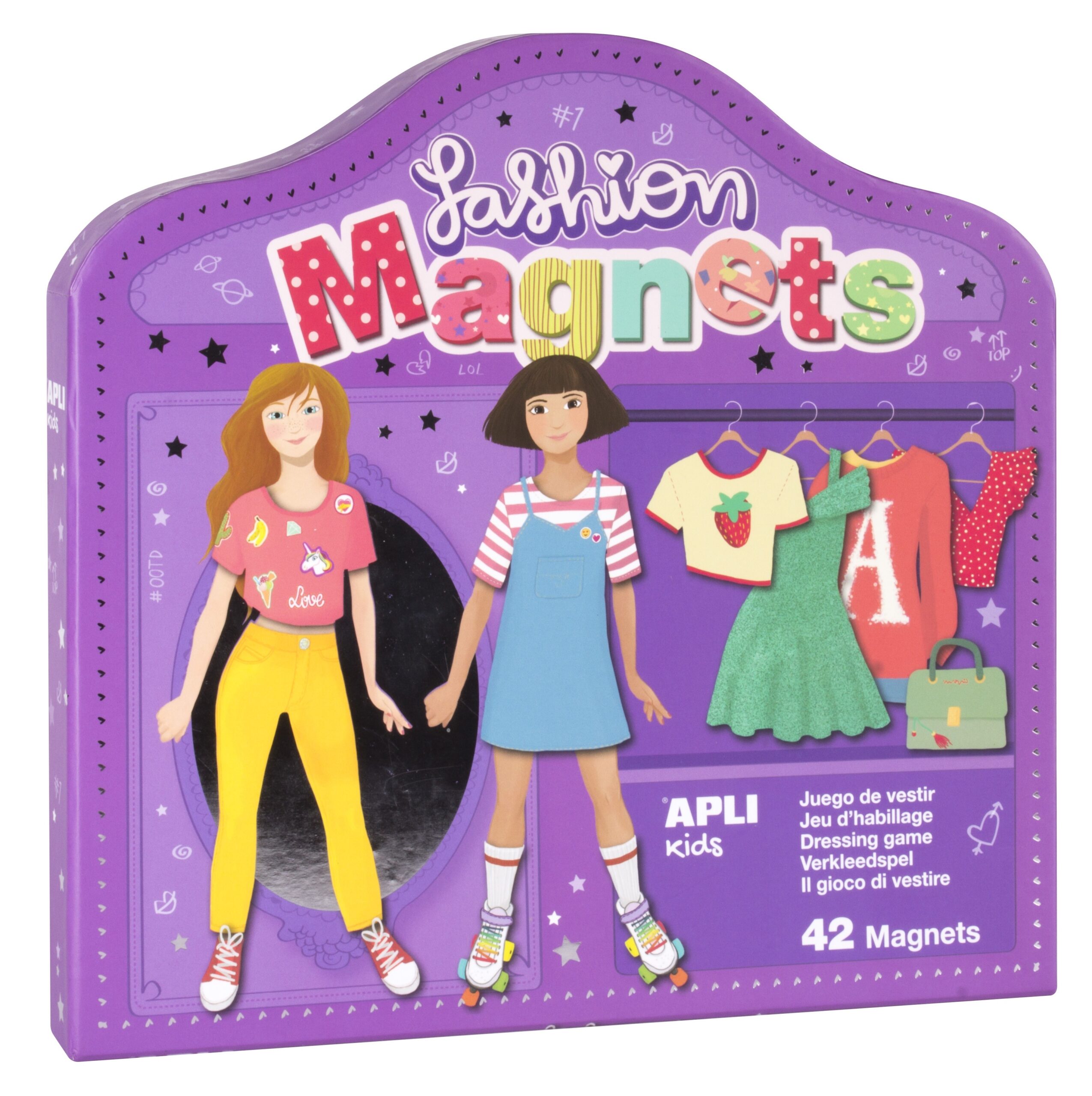 Madingų magnetukų rinkinys - MADA - Apli Kids 3 edukaciniai zaislai. Lavinamieji zaislai. Apli Kids . Madingų magnetukų rinkinys - MADA
