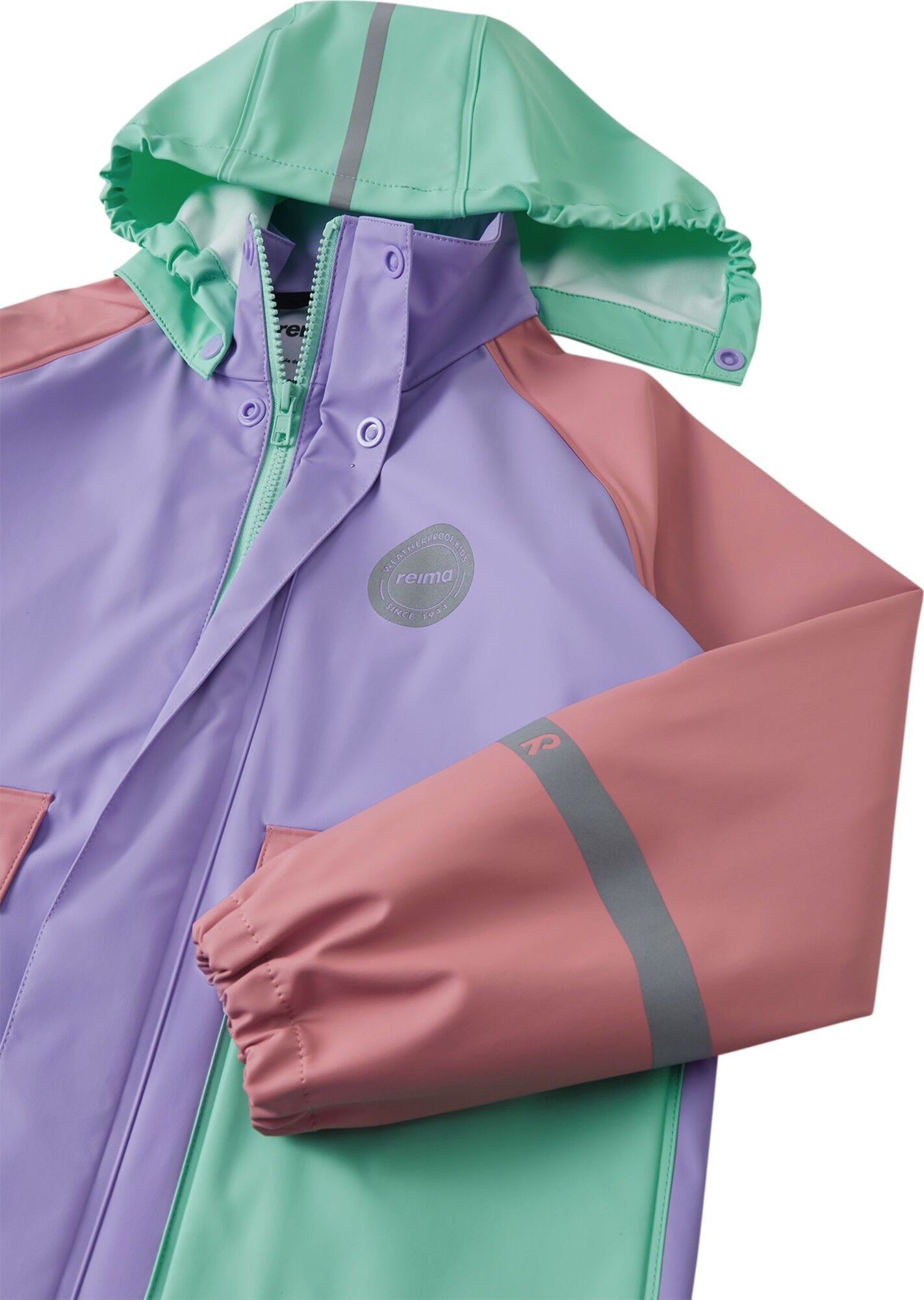 REIMA Suihku Blooming Lilac striukė vaikams 5 Rainwear REIMA Suihku 5100385A Blooming Lilac 545A