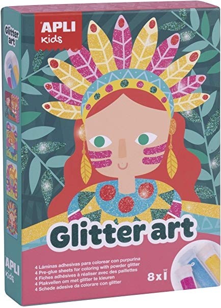 Apli Kids kūrybinis rinkinys „Glitter art” - Apli Kids 3 edukaciniai zaislai. Lavinamieji zaislai. Apli Kids . Apli Kids kūrybinis rinkinys „Glitter art”