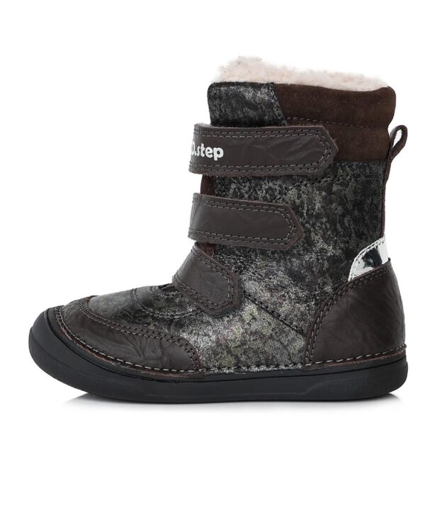 batukai vaikams D.D.Step (Vengrija)  Batai su vilna 32-37 d. W078-392AL-WOOL