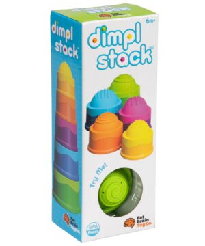 edukaciniai zaislai. Lavinamieji zaislai. FatBrainToys . Sensorinis žaislas „Dimpl Stack“