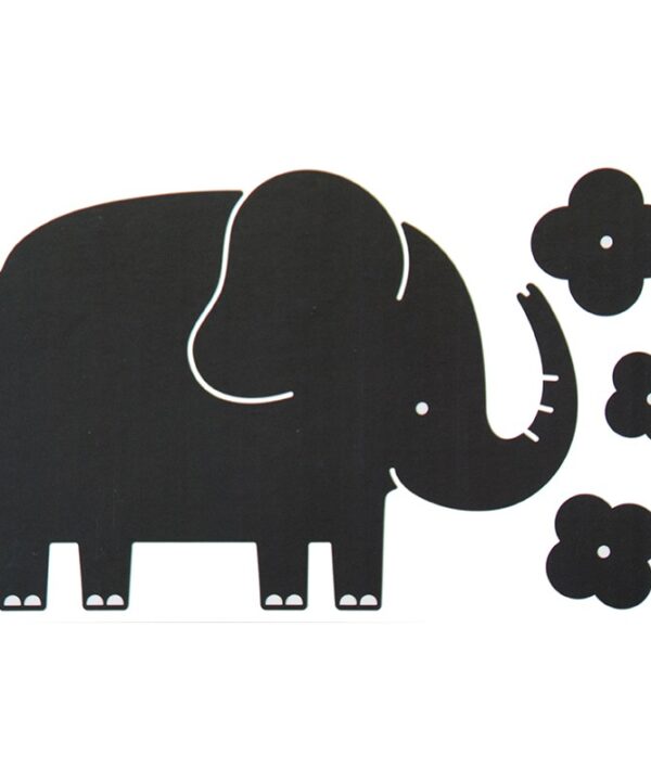 edukaciniai zaislai. Lavinamieji zaislai. Apli Kids . Juoda lipni kreidinė lenta Dramblys