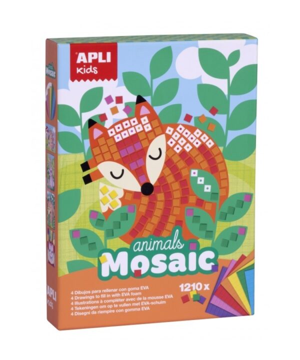 edukaciniai zaislai. Lavinamieji zaislai. Apli Kids . EVA porolono mozaika „Gyvūnai“