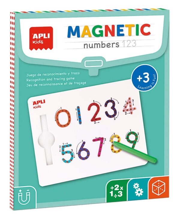 edukaciniai zaislai. Lavinamieji zaislai. Apli Kids . Mokomoji magnetinė lenta 123 SKAIČIAI