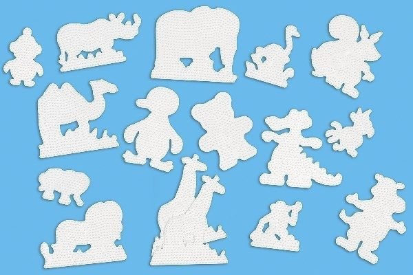 edukaciniai zaislai. Lavinamieji zaislai. HAMA . HAMA MIDI karoliukų dėliojimo lentelių rinkinys „Zoo“