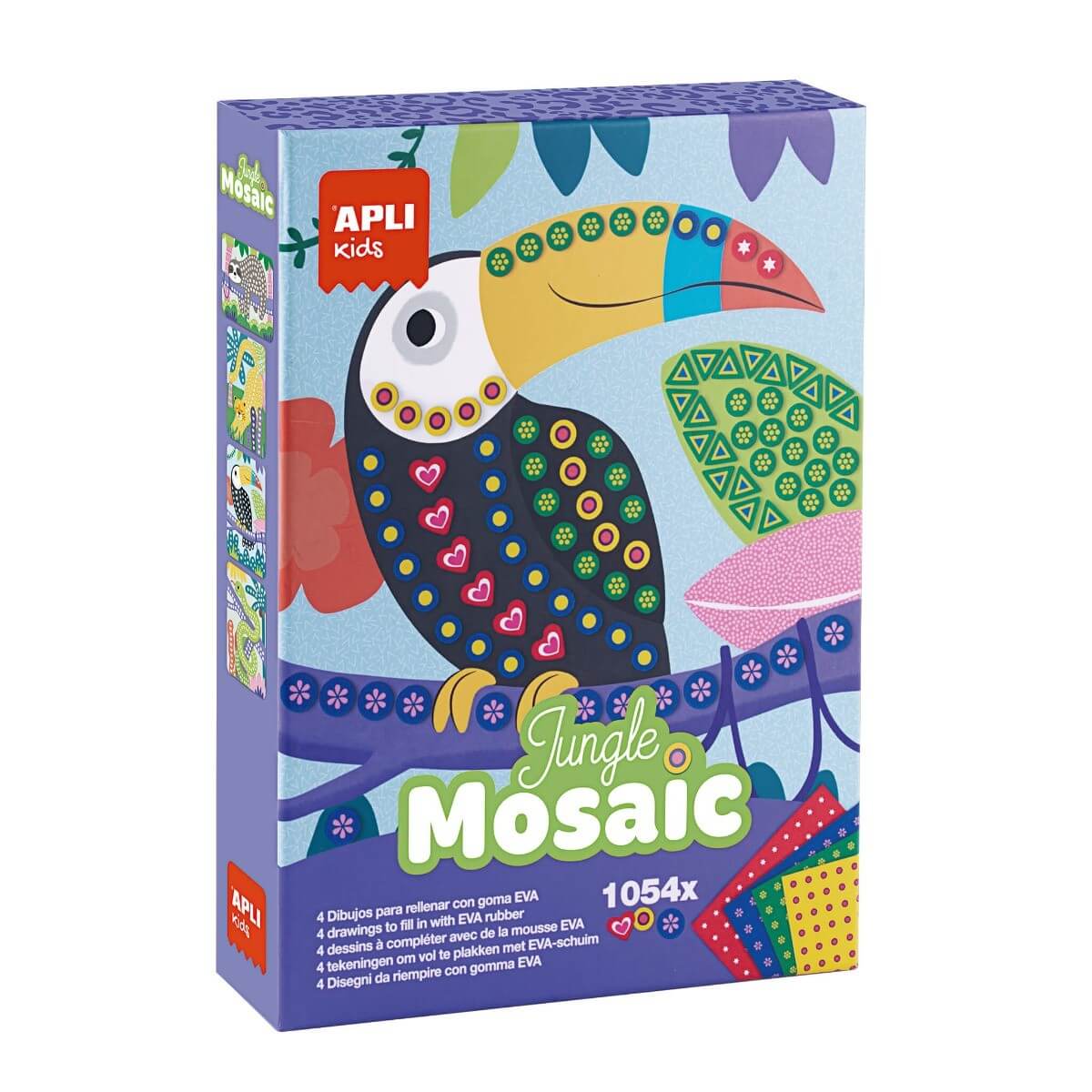 EVA porolono mozaika „Džiunglės” - Apli Kids 3 edukaciniai zaislai. Lavinamieji zaislai. Apli Kids . EVA porolono mozaika „Džiunglės”