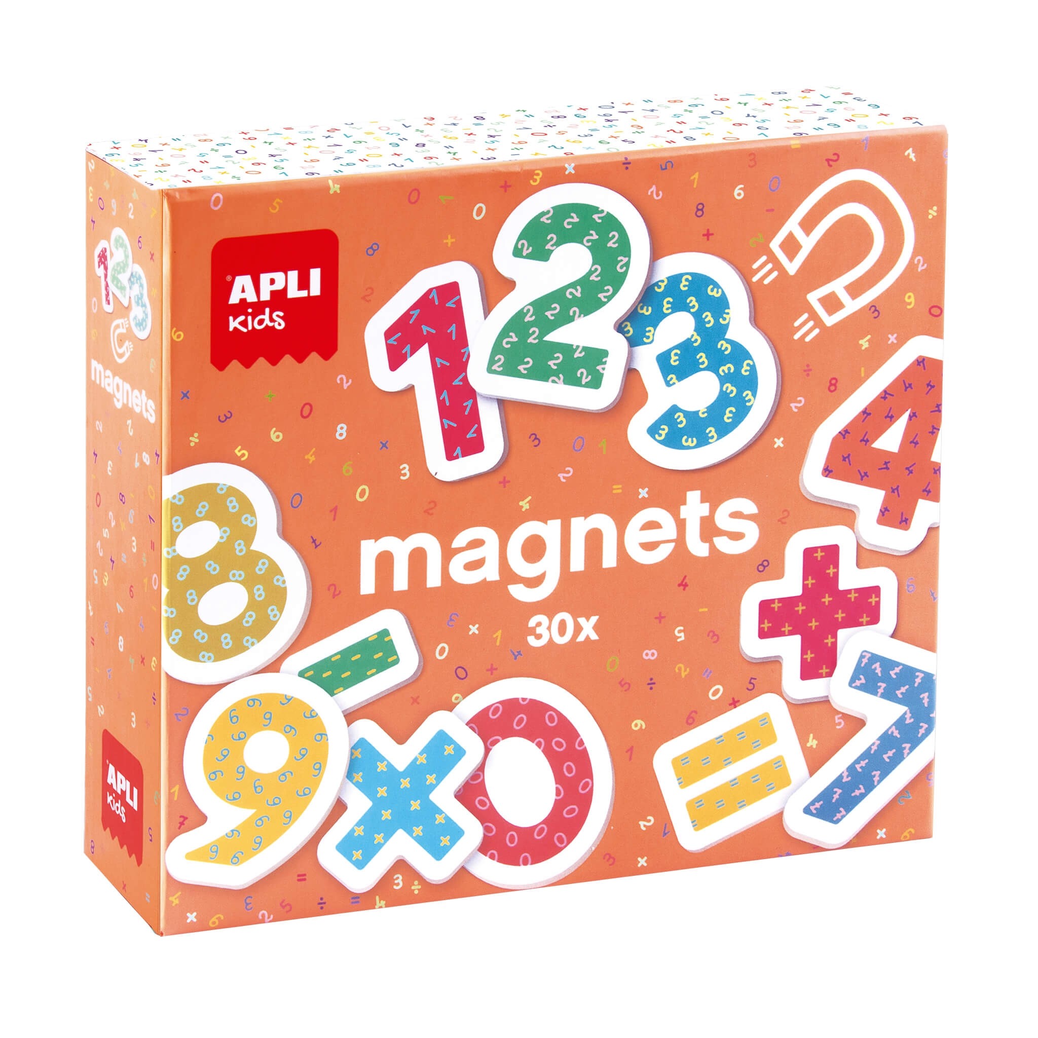 Mokomoji priemonė - mediniai magnetiniai skaičiai - Apli Kids 3 edukaciniai zaislai. Lavinamieji zaislai. Apli Kids . Mokomoji priemonė - mediniai magnetiniai skaičiai