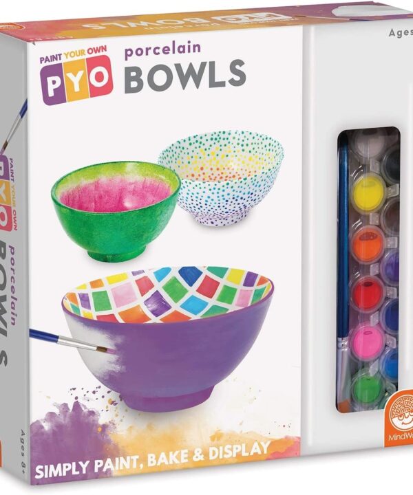 edukaciniai zaislai. Lavinamieji zaislai. Mindware . PAŽEISTA PAKUOTĖ: Kūrybinis rinkinys "Paint Your Own Porcelain Bowls"