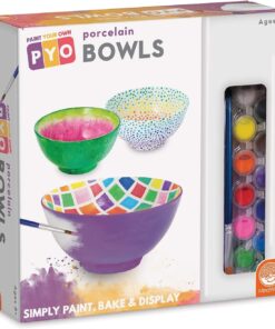 edukaciniai zaislai. Lavinamieji zaislai. Mindware . PAŽEISTA PAKUOTĖ: Kūrybinis rinkinys "Paint Your Own Porcelain Bowls"