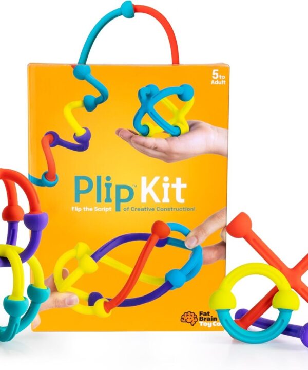 edukaciniai zaislai. Lavinamieji zaislai. FatBrainToys . Fat Brain Toys Plip Kit – silikoninis konstruktorius