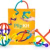 edukaciniai zaislai. Lavinamieji zaislai. FatBrainToys . Fat Brain Toys Plip Kit – silikoninis konstruktorius