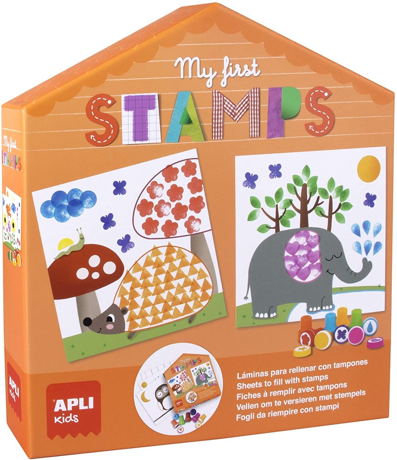 Kūrybinis žaidimas „Mano pirmieji štampai” - Apli Kids 3 edukaciniai zaislai. Lavinamieji zaislai. Apli Kids . Kūrybinis žaidimas „Mano pirmieji štampai”