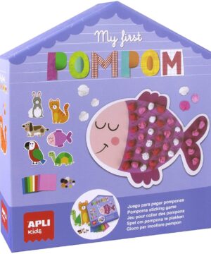 Kūrybinis rinkinys „Mano pirmasis pomponų menas” - Apli Kids 1 edukaciniai zaislai. Lavinamieji zaislai. Apli Kids . Kūrybinis rinkinys „Mano pirmasis pomponų menas”