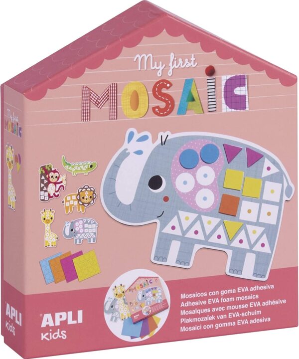 edukaciniai zaislai. Lavinamieji zaislai. Apli Kids . Kūrybinis žaidimas „Mano pirmoji mozaika”