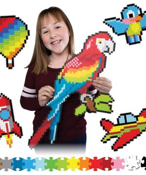 edukaciniai zaislai. Lavinamieji zaislai. FatBrainToys . Jixelz 1500 detalių dėlionė - Aukštyn į orą