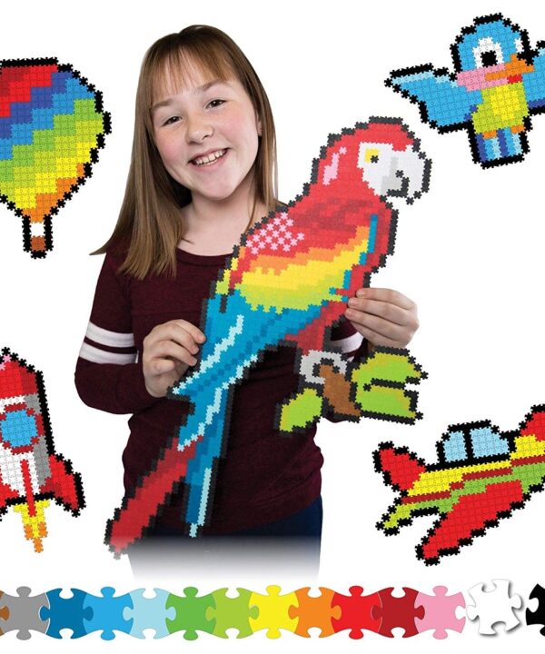 edukaciniai zaislai. Lavinamieji zaislai. FatBrainToys . Jixelz 1500 detalių dėlionė - Aukštyn į orą