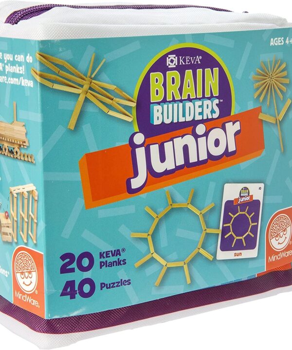 edukaciniai zaislai. Lavinamieji zaislai. Mindware . KEVA konstravimo rinkinys „Brain Builders Jr.“