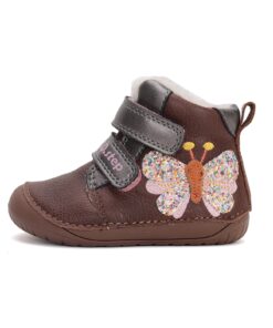 batukai vaikams D.D.Step (Vengrija) Barefoot batai su dirbtinio kailio pamušalu 20-25 d. W070-42522A