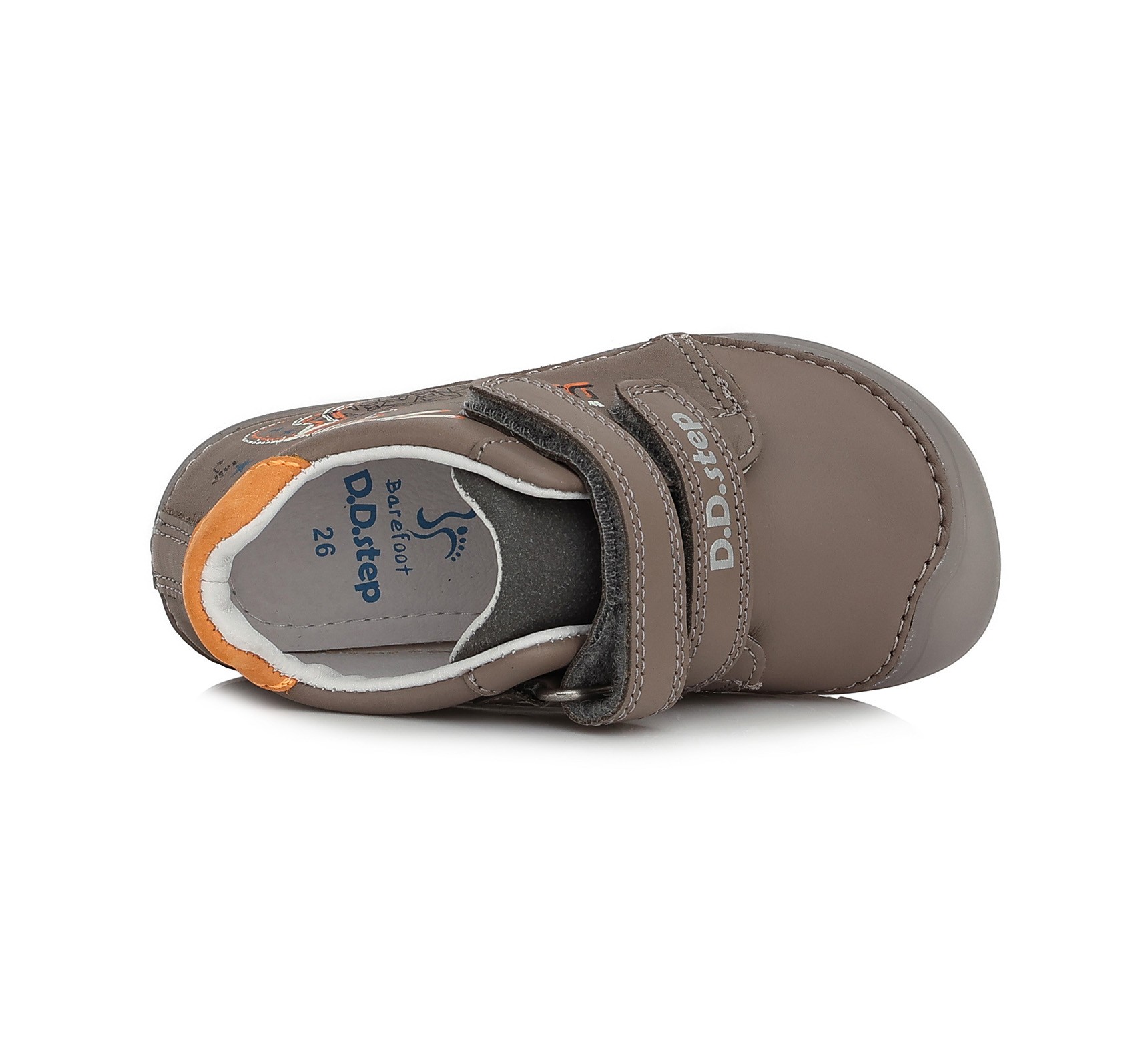 Barefoot pilki batai 20-25 d. S073-328. D.D.Step (Vengrija). Batai vaikams 6 batukai vaikams D.D.Step (Vengrija) Barefoot pilki batai 20-25 d. S073-328