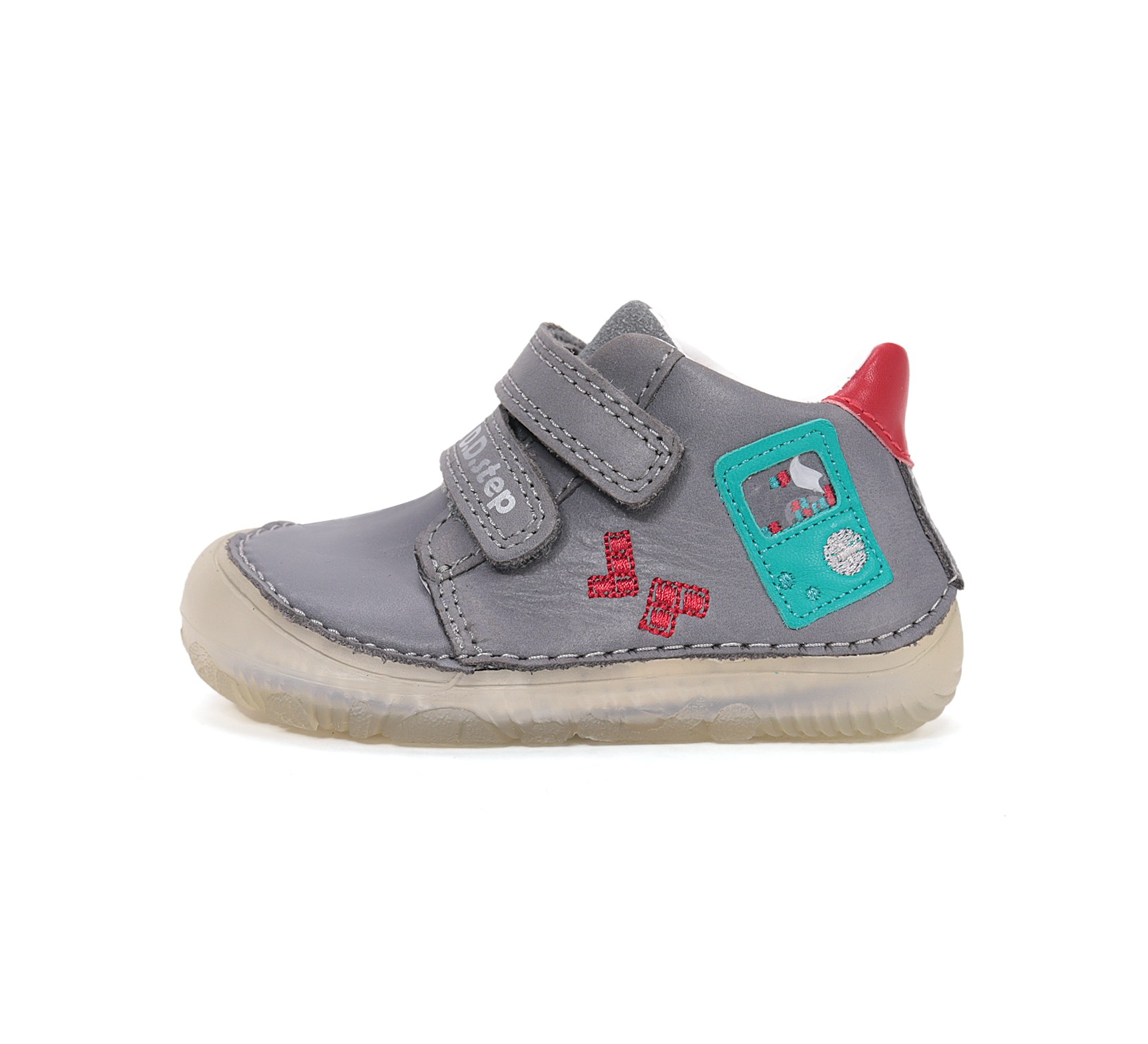 Barefoot pilki batai 26-31 d. S073-61373AM. D.D.Step (Vengrija). Batai vaikams 3 batukai vaikams D.D.Step (Vengrija) Barefoot pilki batai 26-31 d. S073-61373AM