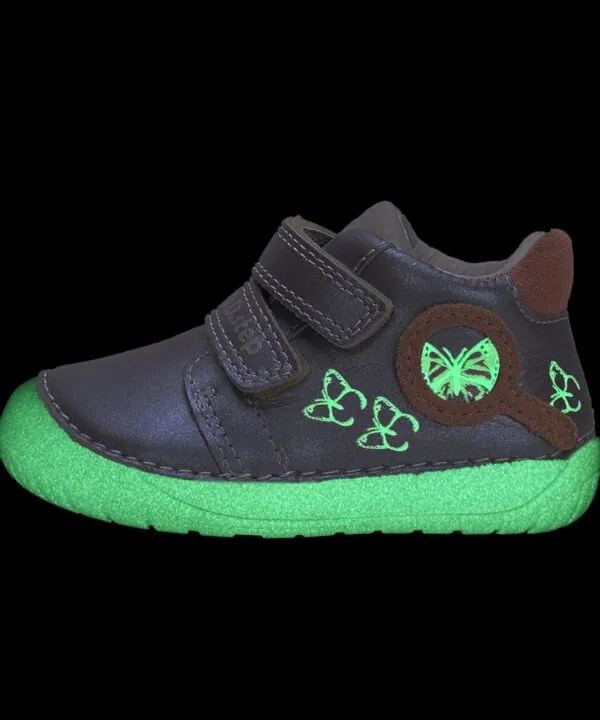 batukai vaikams D.D.Step (Vengrija)  Barefoot sidabro spalvos batai 20-25 d. S070-52838