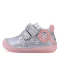 batukai vaikams D.D.Step (Vengrija) Barefoot sidabro spalvos batai 20-25 d. S070-52838